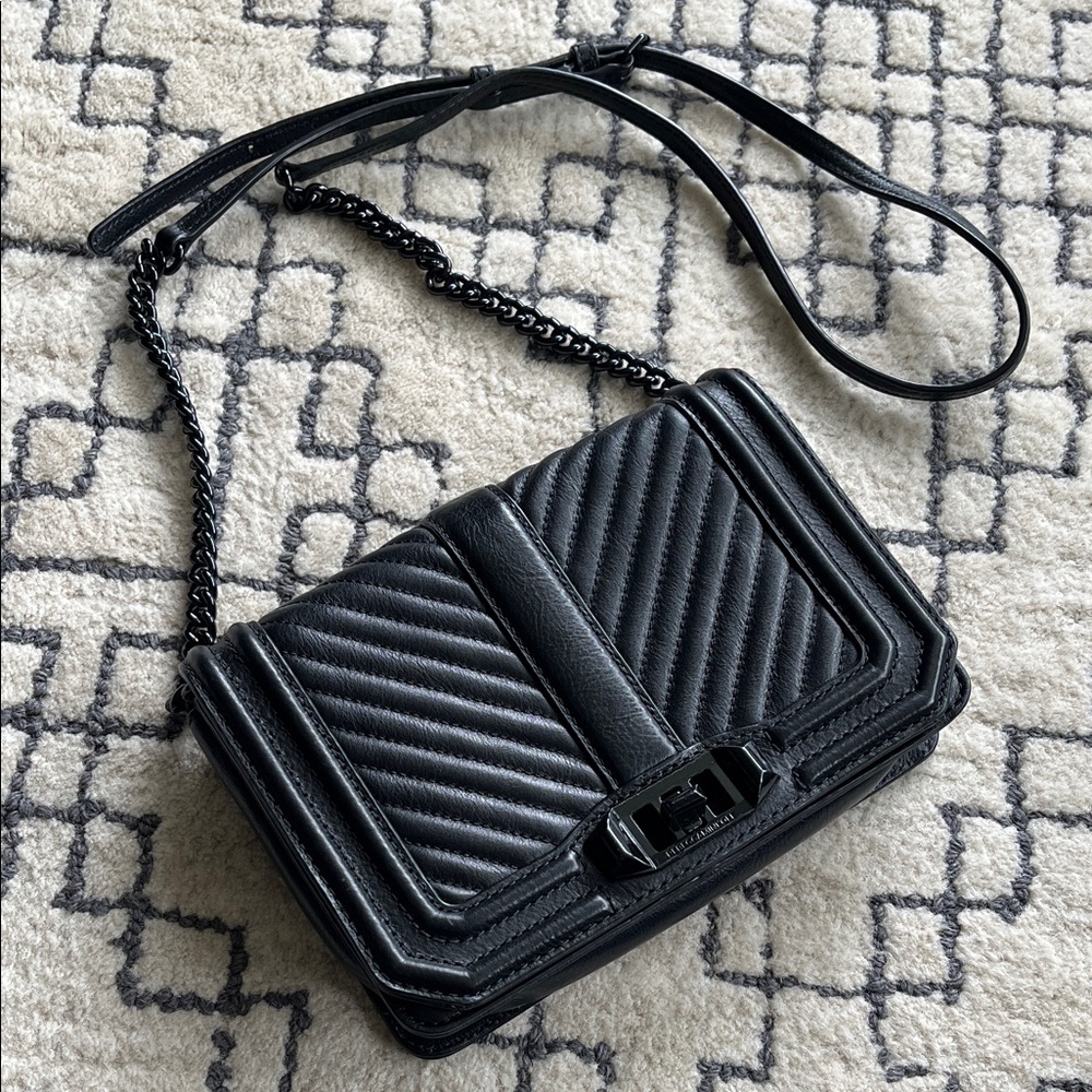 Rebecca Minkoff Black Quilted Crossbody Bag